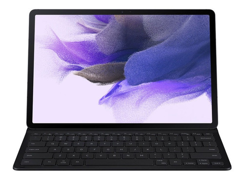Imagem 2 de 10 de Capa Teclado Original Samsung Slim Galaxy Tab S7 Fe Preta
