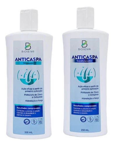 Kit Anticaspa Bioseiva Shampoo E Condicionador 250ml