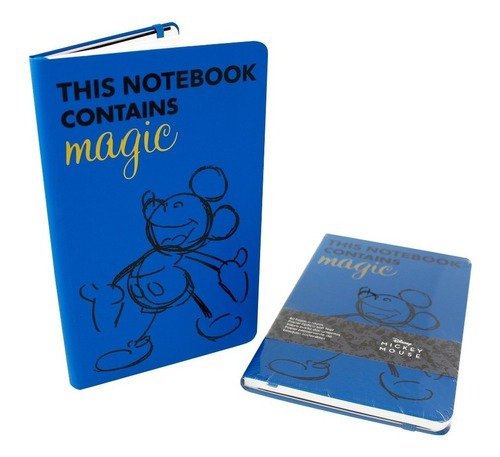  G4 Disney ml-df-3801-lib-tre-azu 80 hojas  unidad x 1 21cm x 13cm mickey this notebook contains magic