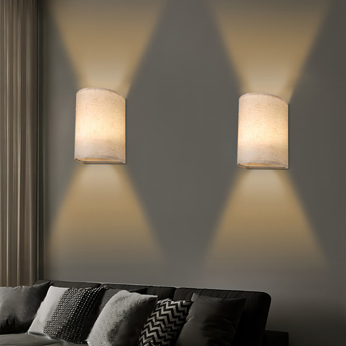 Juego De Lámparas De Pared, Paquetes De Dormitorio, Sala De Color De La Luz Beige