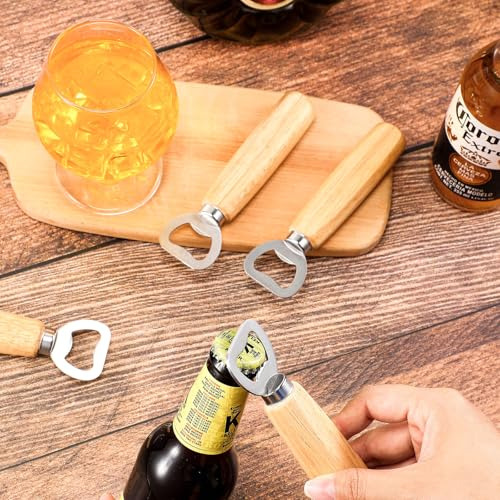 Abridor De Botellas De Vino De Madera, 72 Unidades, De Acero