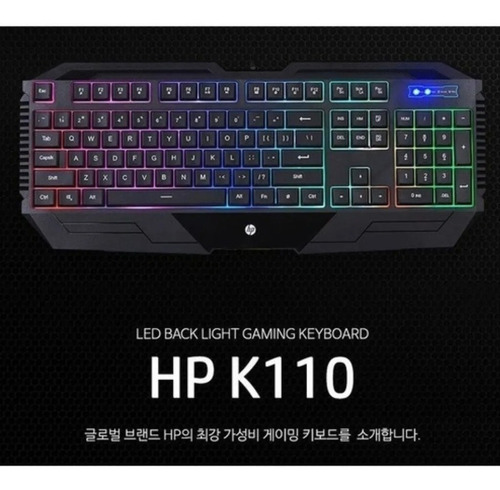 Imagen 9 de 10 de Teclado Gamer Hp Usb Con Pad Numérico Windows Mac Membrana