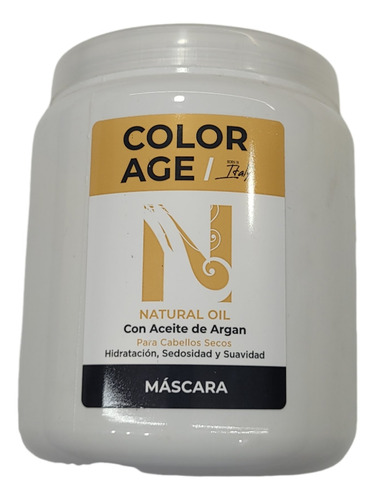 Mascara  Natural Oil C/aceite Argan  X 1000  Color Age