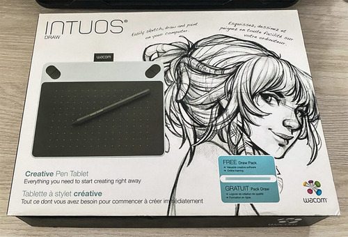 Tableta Gráfica Wacom Intuos Draw Ctl-490 Small White