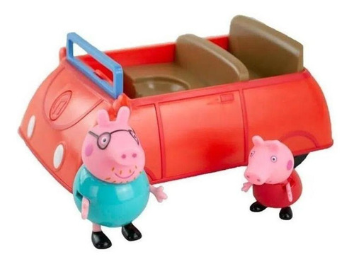 Peppa Pig - Carro Da Família Pig C/ Som + 2 Figuras - Sunny
