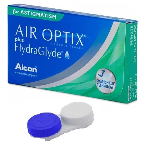 Lente Air Optix Hydraglyde Astigmatismo Toric Alcon + Estojo