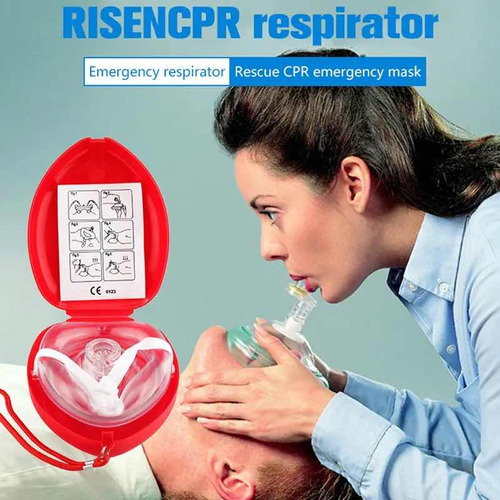 Mascarilla De Rcp Para Primeros Auxilios Con Estuche Generic