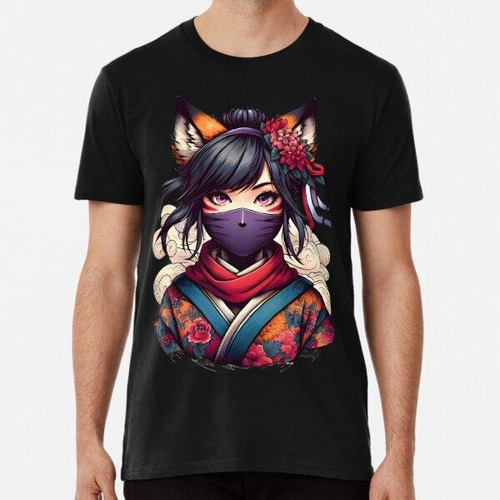 Remera Chica Mitad Zorro Con Vestimenta Oriental Algodon Pre