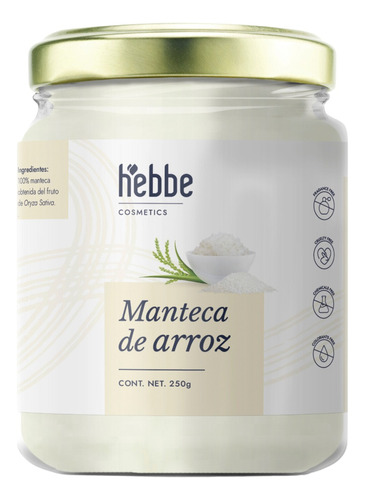 Manteca De Arroz 1 Kg Extra-hidratante Cosmetica