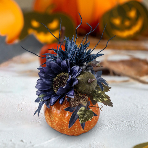 Estatua De Calabaza De Halloween, Adorno De Calabaza