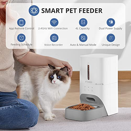 Dispensadores Automáticos De Comida Gatos Wifi De 2.4 ...