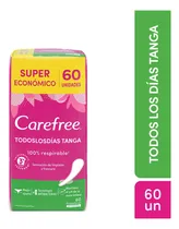 Comprar Protectores Diarios Carefree Ajuste Tanga Sin Perfume X 60 U