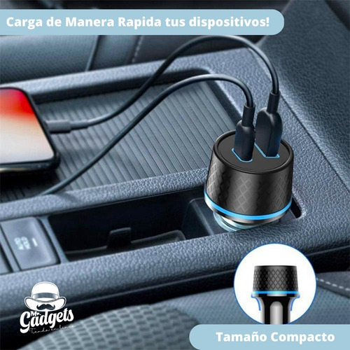 Imagen 7 de 9 de Soporte Cargador + Adaptador Auto Coche Para iPhone Magsafe