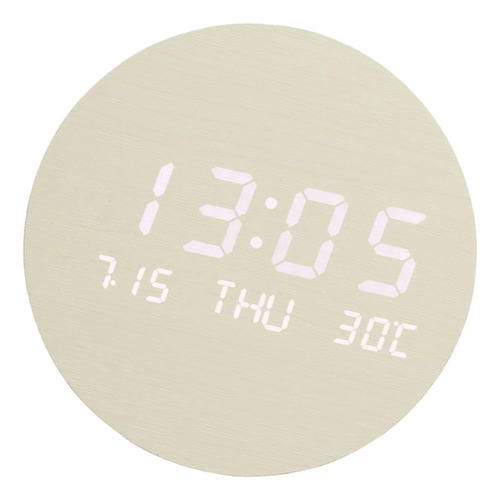 Reloj De Pared Digital De 7.5 Temperatura Fecha Día 12 /