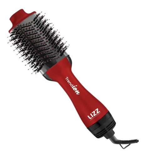 Escova Profissional Seca E Modela Trend Íon 220v - Lizz Cor Vermelho