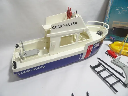 Antiga Lancha Guarda Costeira Playmobil Coast Guard Anos 80