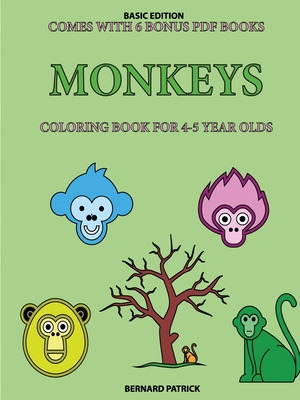 Libro Coloring Book For 4-5 Year Olds (monkeys) - Patrick...