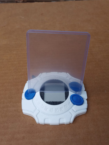 Toploader Digivice Digimon Porta Cartas 3d Pla Pixelados_ Digivice Blanco 1