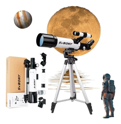 Telescópio Astronômico Luneta Refrator Svbony Com Tripé