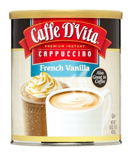 Cafe D'vita Cappuccino French Vanilla Frappe O Cliente 453g