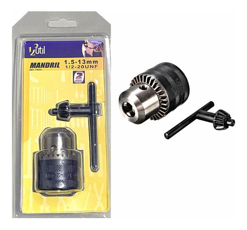 Mandril Universal 1/2 Rosca 20unf 1,5-13mm Furadeira 123útil