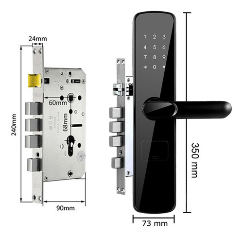 Cerradura De Puerta De Entrada Sin Llave Cerradura Digital