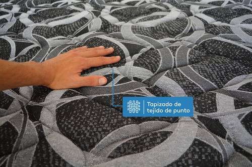 Colchón Viggo Esmeralda 100x200 Cm 130 Kg Alta Densidad Negro