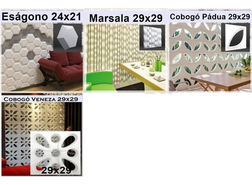 Formas Abs Pra Placas Gesso 3d Cimento Plástico Kit Fdg Ofer