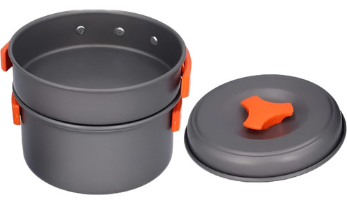 Set Ollas, Kit De Utensilio De Cocina Para Camping, 2persnas