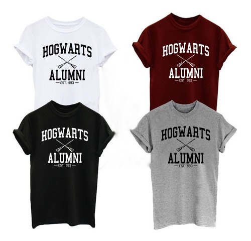 Playera Camiseta Hogwarts Alumni Harry P Unisex + Regalo