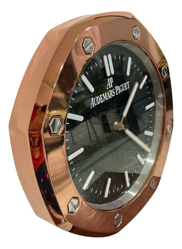 Reloj De Pared Analogico Moderno Cuarzo Chocolate Negro