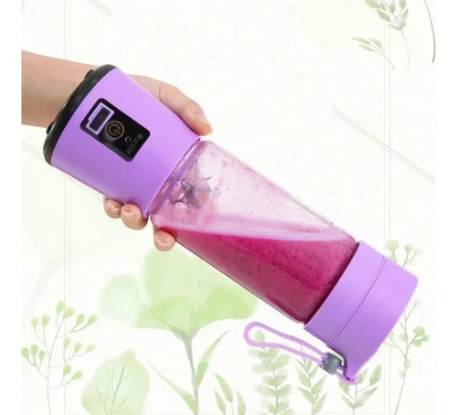 Mini Vaso Licuadora Procesadora Portatil Usb Recargable Rosa