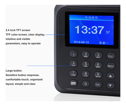 Impressão Digital, Atendimento Por Senha, Horário Da Máquina