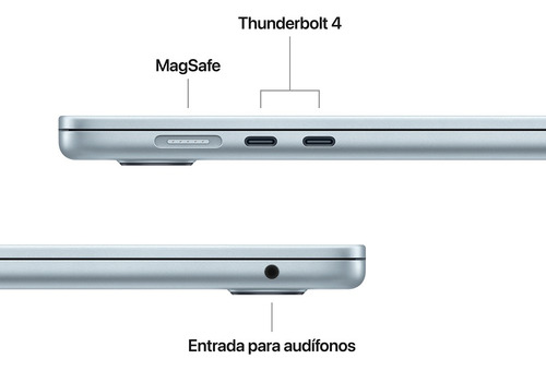 Macbook Air De 15 Pulgadas: Chip M4 512 gb Ssd - Azul Cielo Azul Cielo