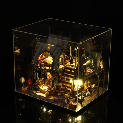 Kits De Miniaturas De Casa De Muñecas Diy Mini Modelo De