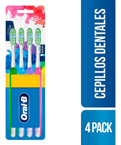 Cepillo De Dientes Oral-b Indicator Colores Suaves 4 Piezas