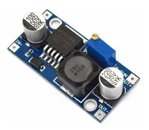 Módulo Convertidor Lm2596 Step-down Dc-dc In 4-40v, 3a Máx