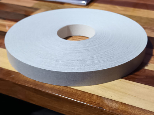 Tapacanto F417 Textil Gris Rehau 22mm Ancho Preenc. 50mts