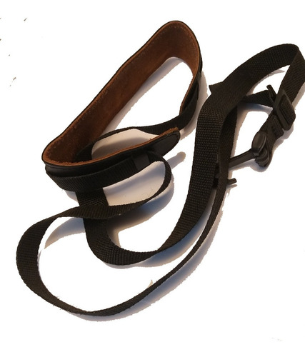 Imagen 4 de 6 de Correa Colgador Para Guitarra Clásica Cuero Semi Acolchado