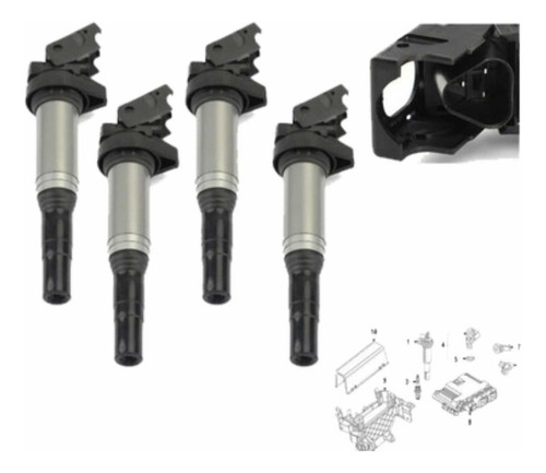 4 Bobinas De Encendido Tipo Lapiz Bmw 550i Xdrive 11-16 4.4