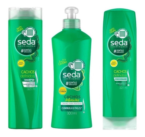 Seda Cachos Definidos Shampoo/condicionador Creme P/ Pentear