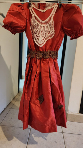 Vestido Disfraz Dama Antigua 4-5 Años