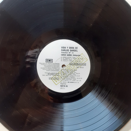 Vinilo - Carlos Gardel (vida Y Obra - Vol.14) Box Con 3 Lp Estándar (Usado)