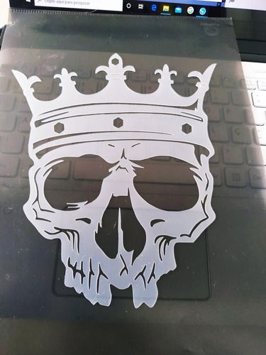 Molde Stencil Caveira P/ Aerografias E Pinturas - Cod. 2r07