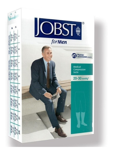 Calcetín Compresivo Jobst Hombre 20/30 Mmhg Rodilla Tallas 