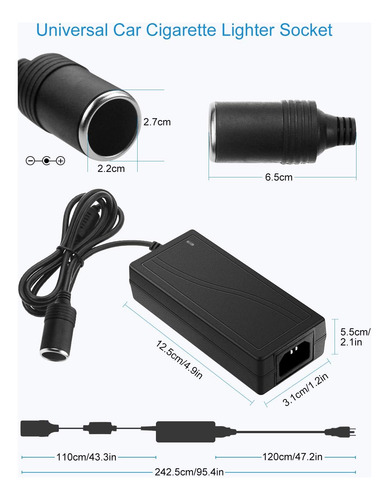 Convertidor Reductor Alitove, 110-240 V Ac A 12 V 5a Dc, 60
