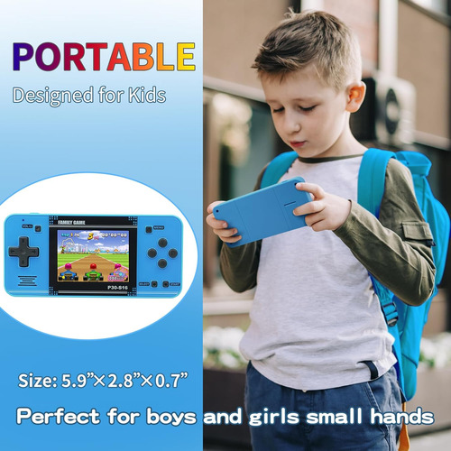 Handheld P30s Portátil 220 Juegos Lcd 3 Batería 860 Mah