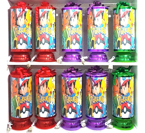 Pokemon Centros De Mesa 10 Lamparas 38 Cm Altura Envio Inclu