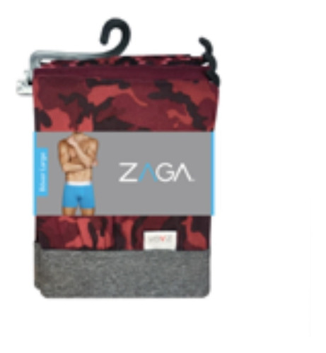 Zaga Stretch Boxer Corto Camuflaje Doble Brush 6 Pzs 2 Pack
