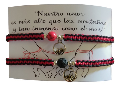 Lote Mayoreo 50 Pares De Pulseras Recuerdo De San Valentin 